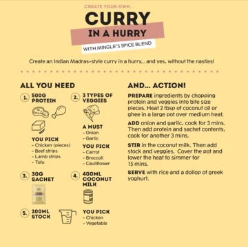 Mingle Curry in a Hurry Seasoning | Harris Farm Online