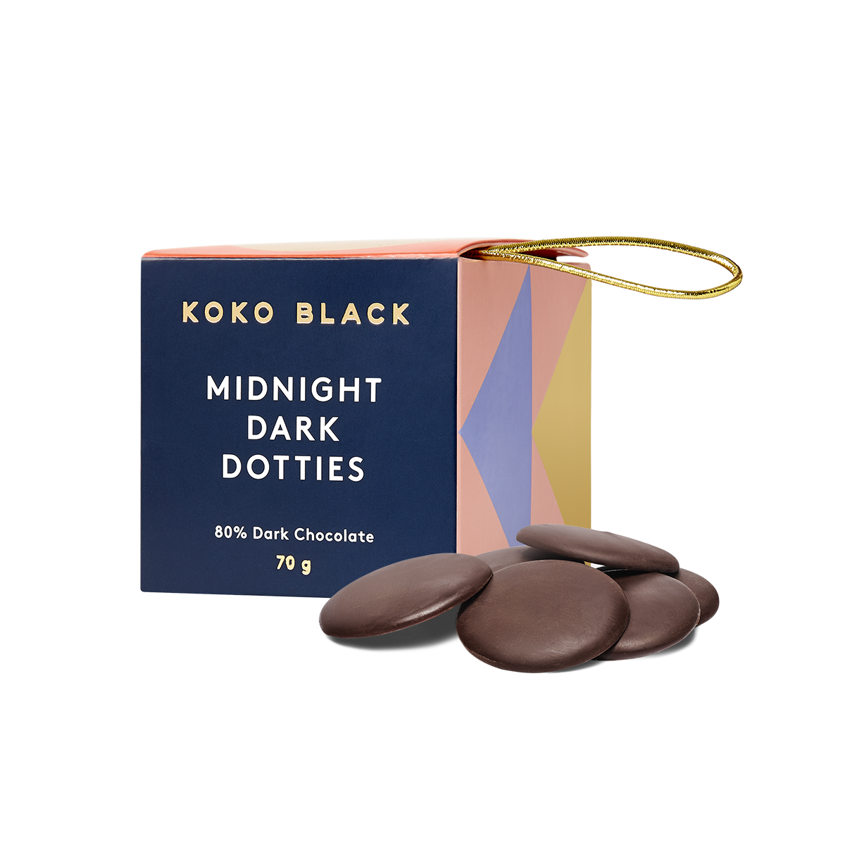 Koko Black Midnight 80% Dark Chocolate Dot Cube | Harris Farm Online