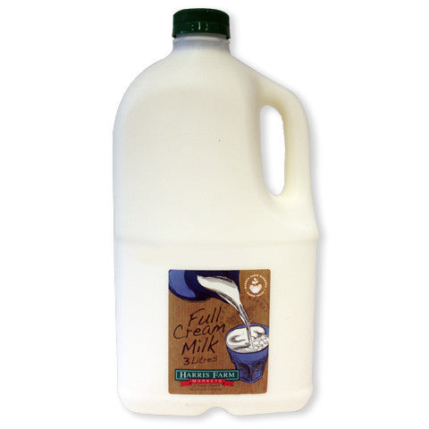 Perfection Milk Full Cream Bottle 3L , Frdg2-Dairy - HFM, Harris Farm Markets