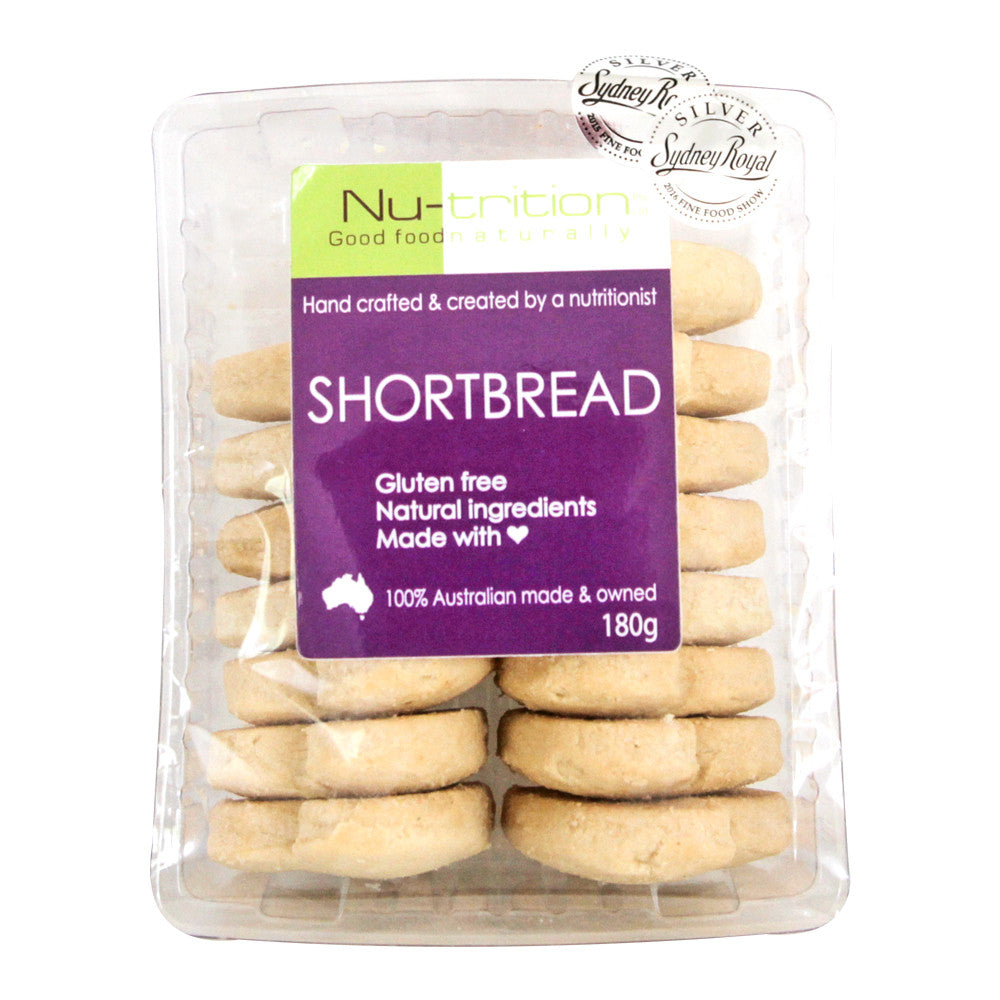 Nu-trition Shortbread Gluten Free 180g , Grocery-Biscuits - HFM, Harris Farm Markets