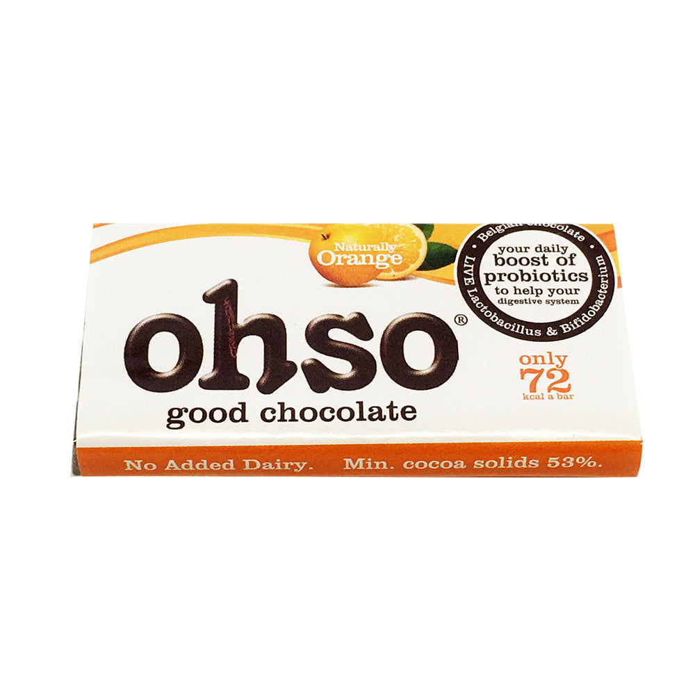 OHSO Probiotic Belgium Chocolate Orange 13.5g , Grocery-Confection - HFM, Harris Farm Markets
 - 1
