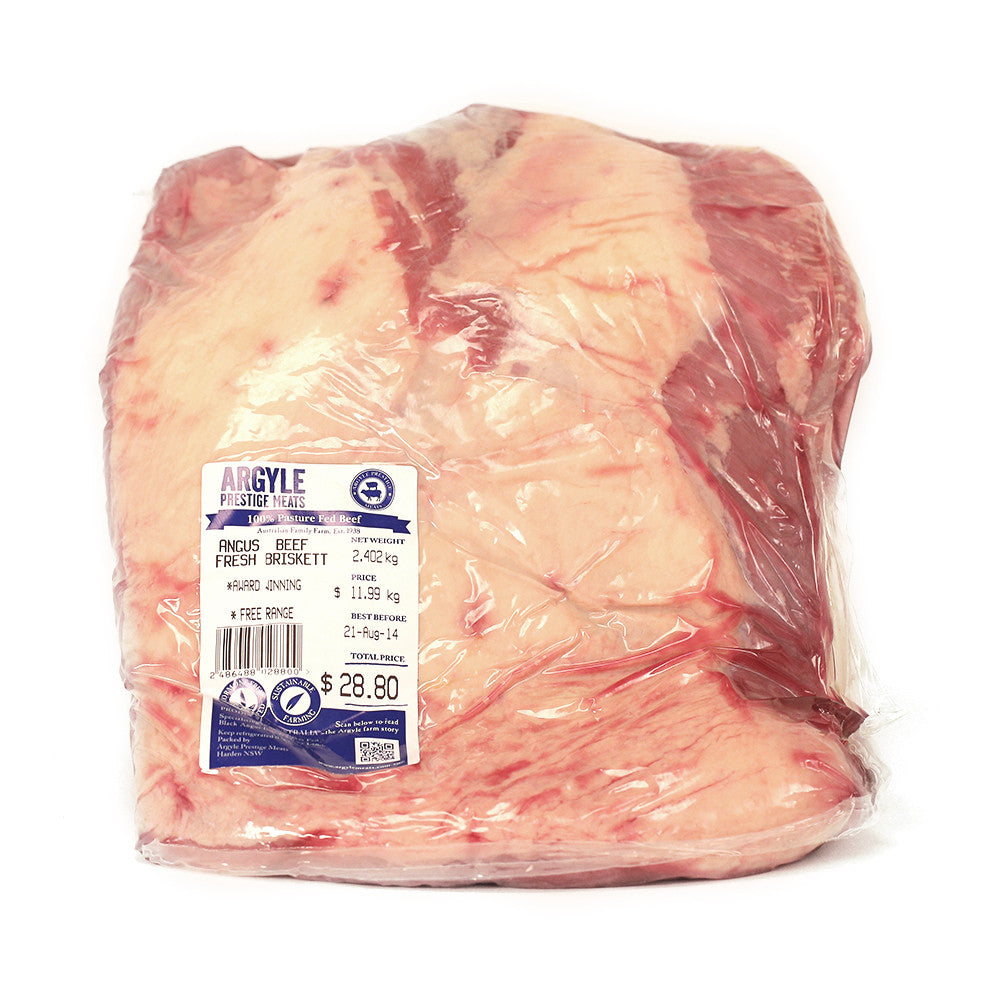 Beef Fresh Brisket Argyle 1.2-2.5kg , Frdg5-Meat - HFM, Harris Farm Markets