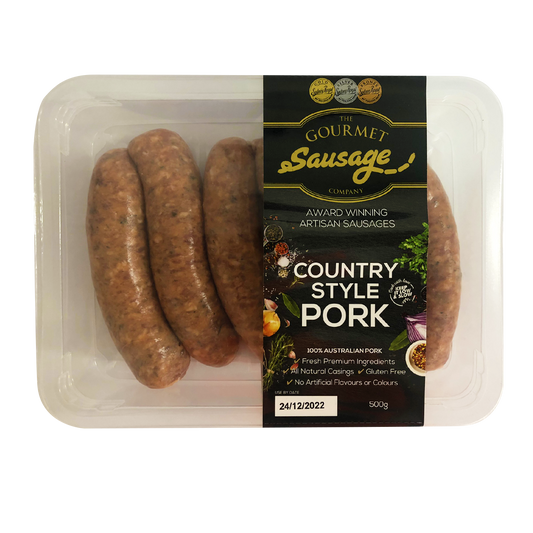The Gourmet Sausage Country Style Pork Sausage 500g