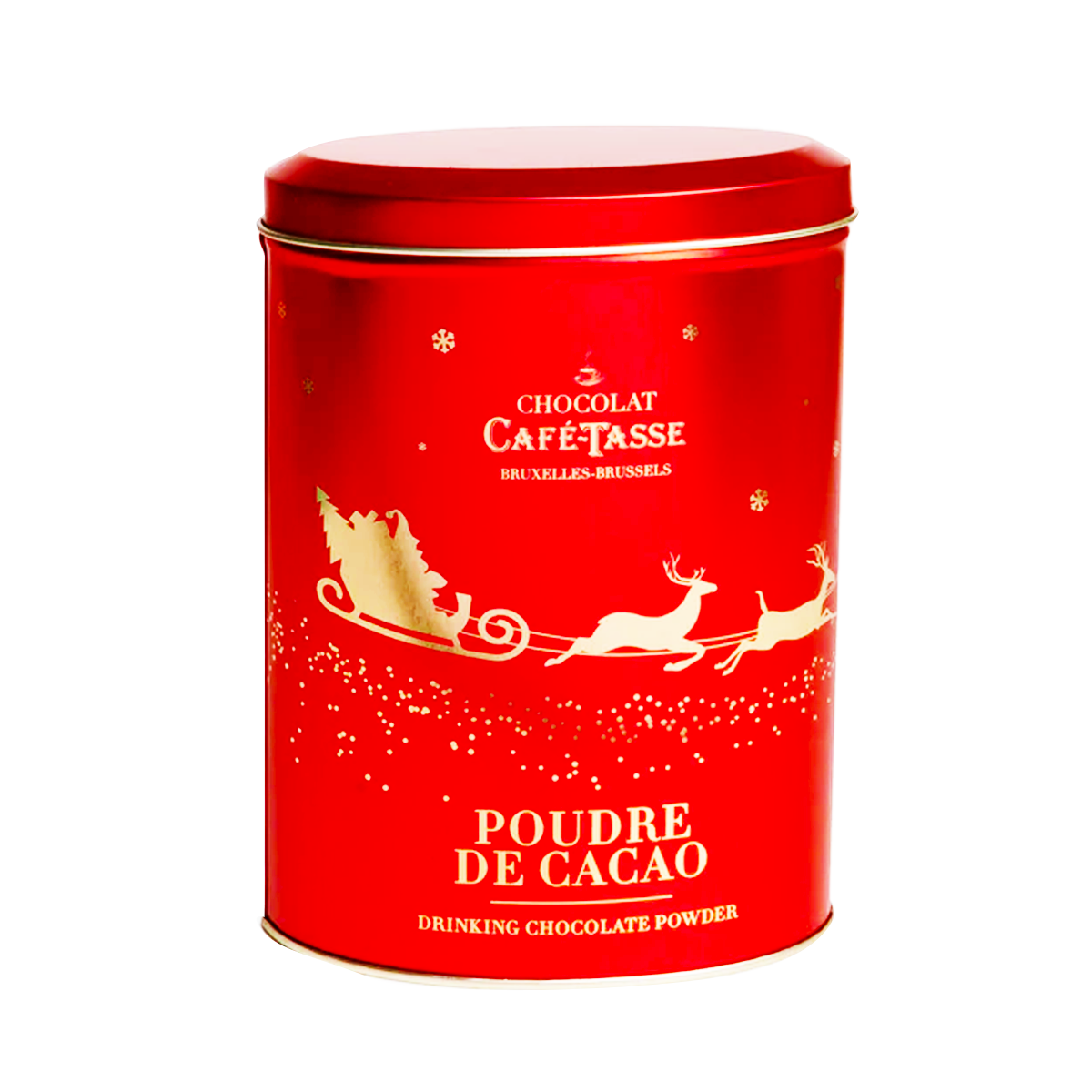 Cafe Tasse Red Metal Drink Choc Tin 250g
