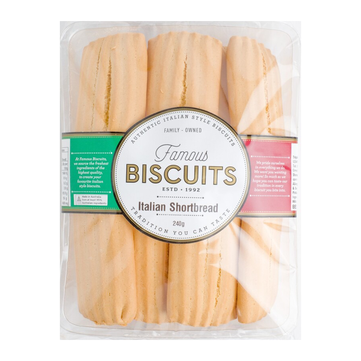 Famous Biscuits Italian Shortbread 240g