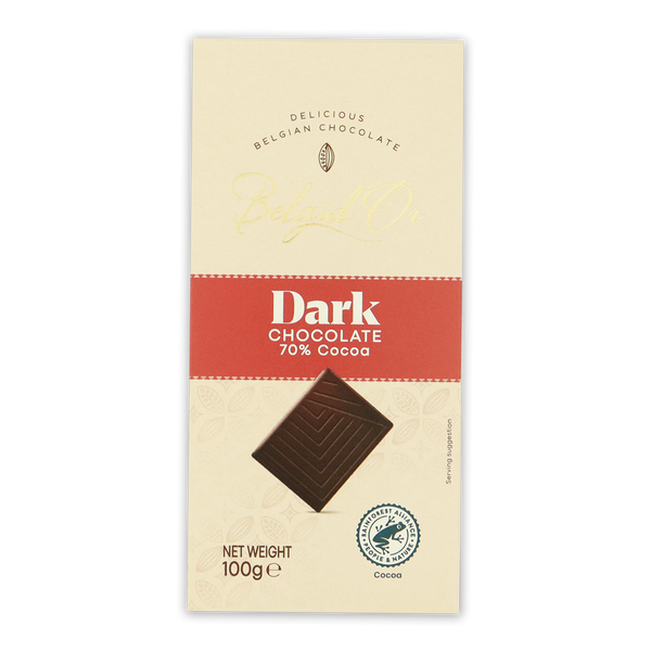 BelgidOr Tablet 70% Dark Chocolate 100g