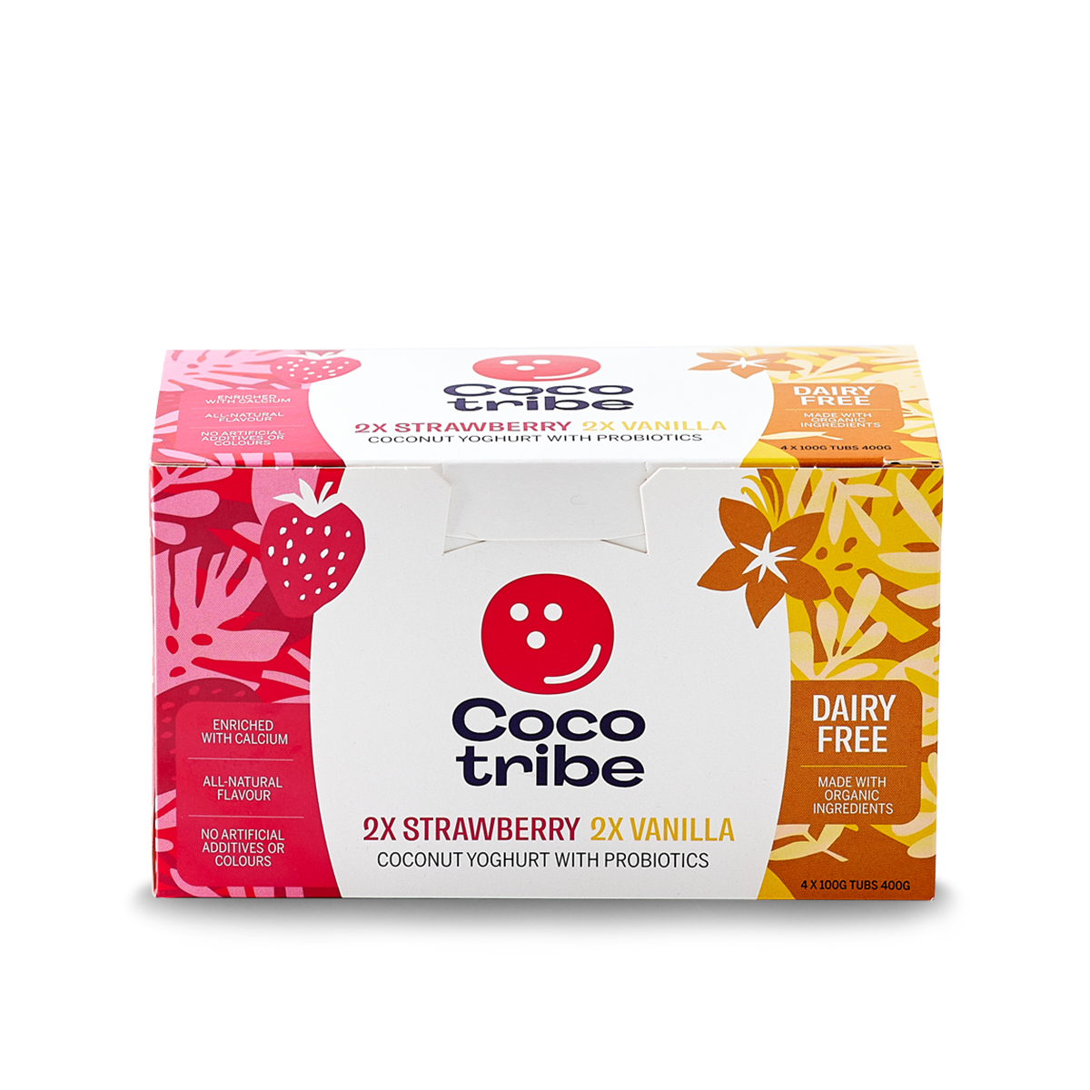 Coco Tribe Organic Coconut Multipack Yoghurt 4 x 100g