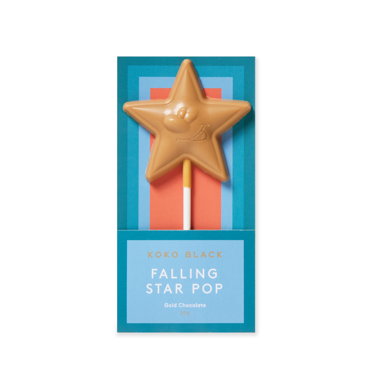 Koko Black Gold Chocolate Falling Star Pop 20g