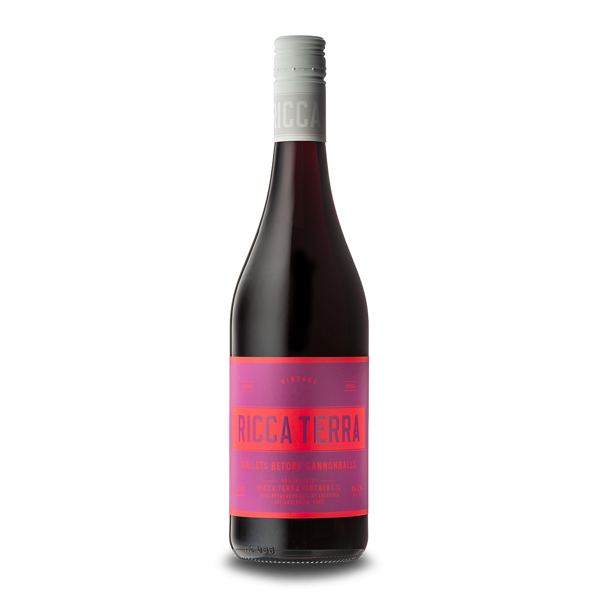 Ricca Terra Bullets Before Cannonballs Red Blend Riverland SA 750ml