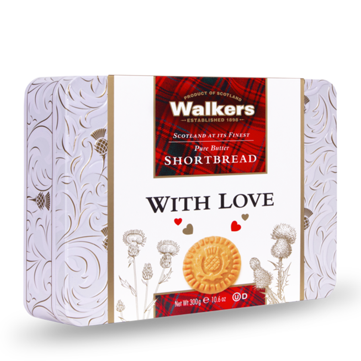 Walkers Shortbread With Love Thistle Tin | Harris Farm Online