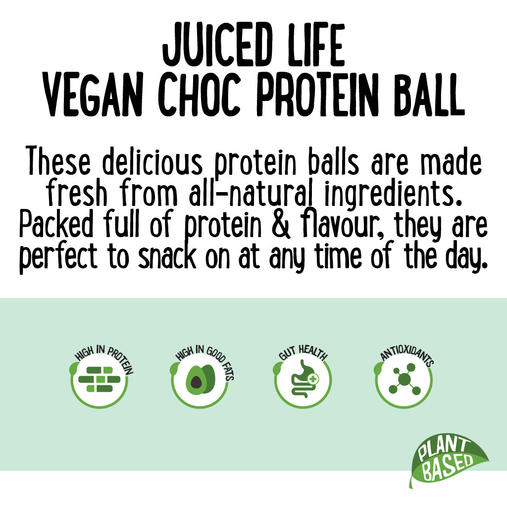 Juiced Life Vegan Choc Protein Ball 175g