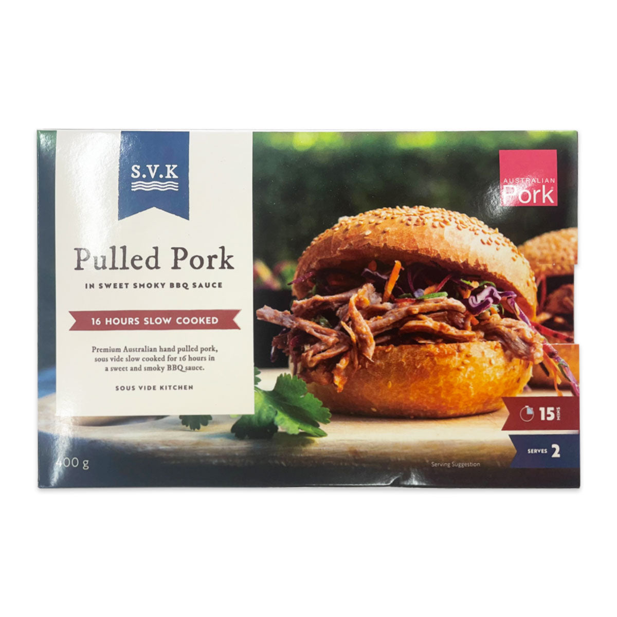 Sous Vide Kitchen Pulled Pork in Sweet Smoky BBQ Sauce 400g | Harris Farm Online