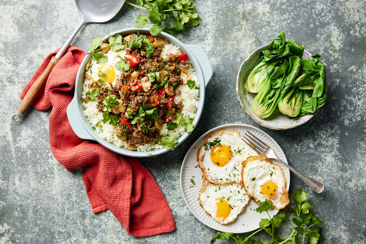 Asian Beef Warm Salad - with Rice | Harris Farm Online