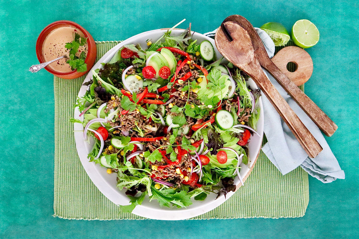 Beef and Pork Mexican Salad - with Chipotle Dressing | Harris Farm Online