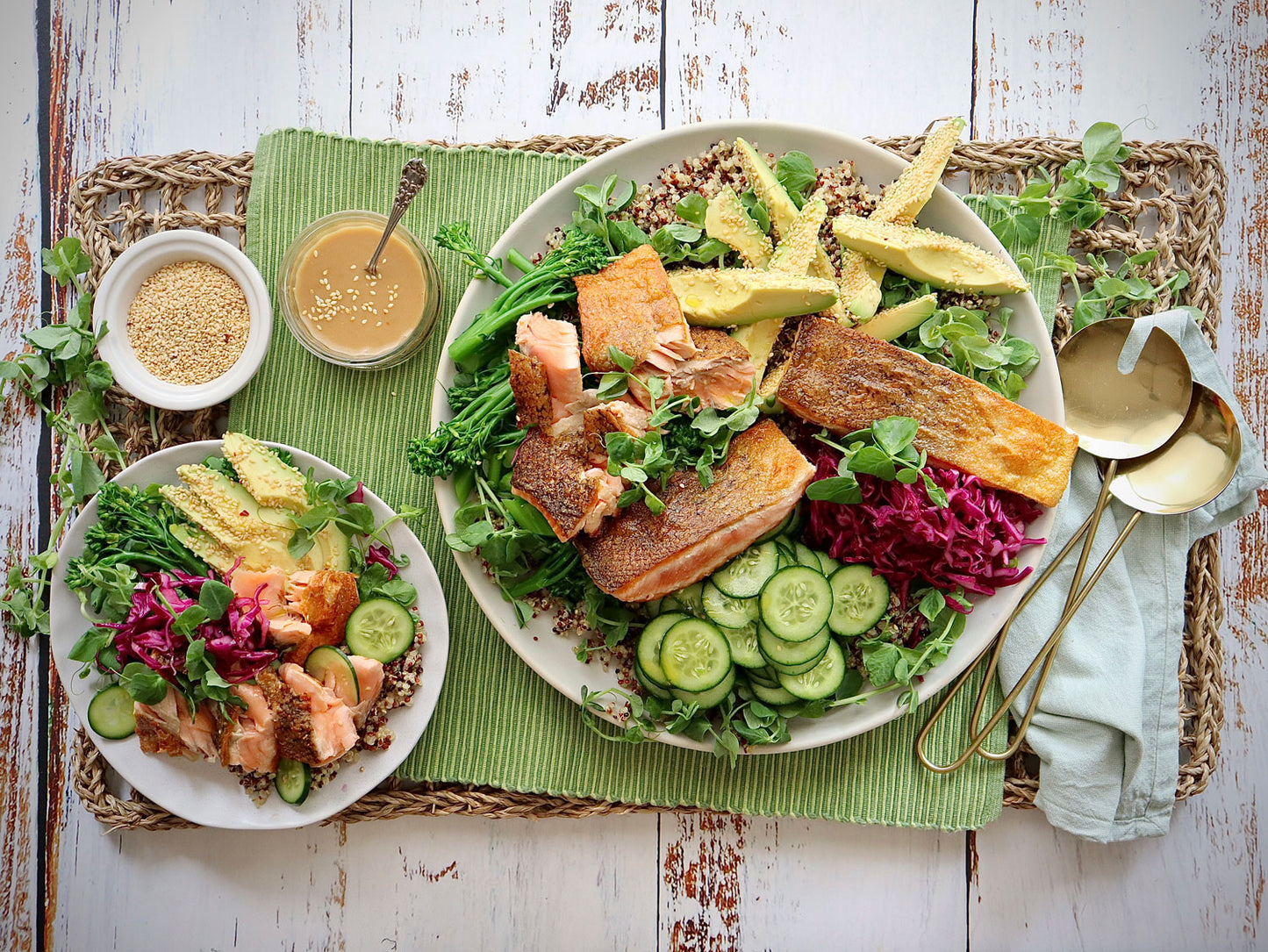 Crispy Salmon Poke Bowl