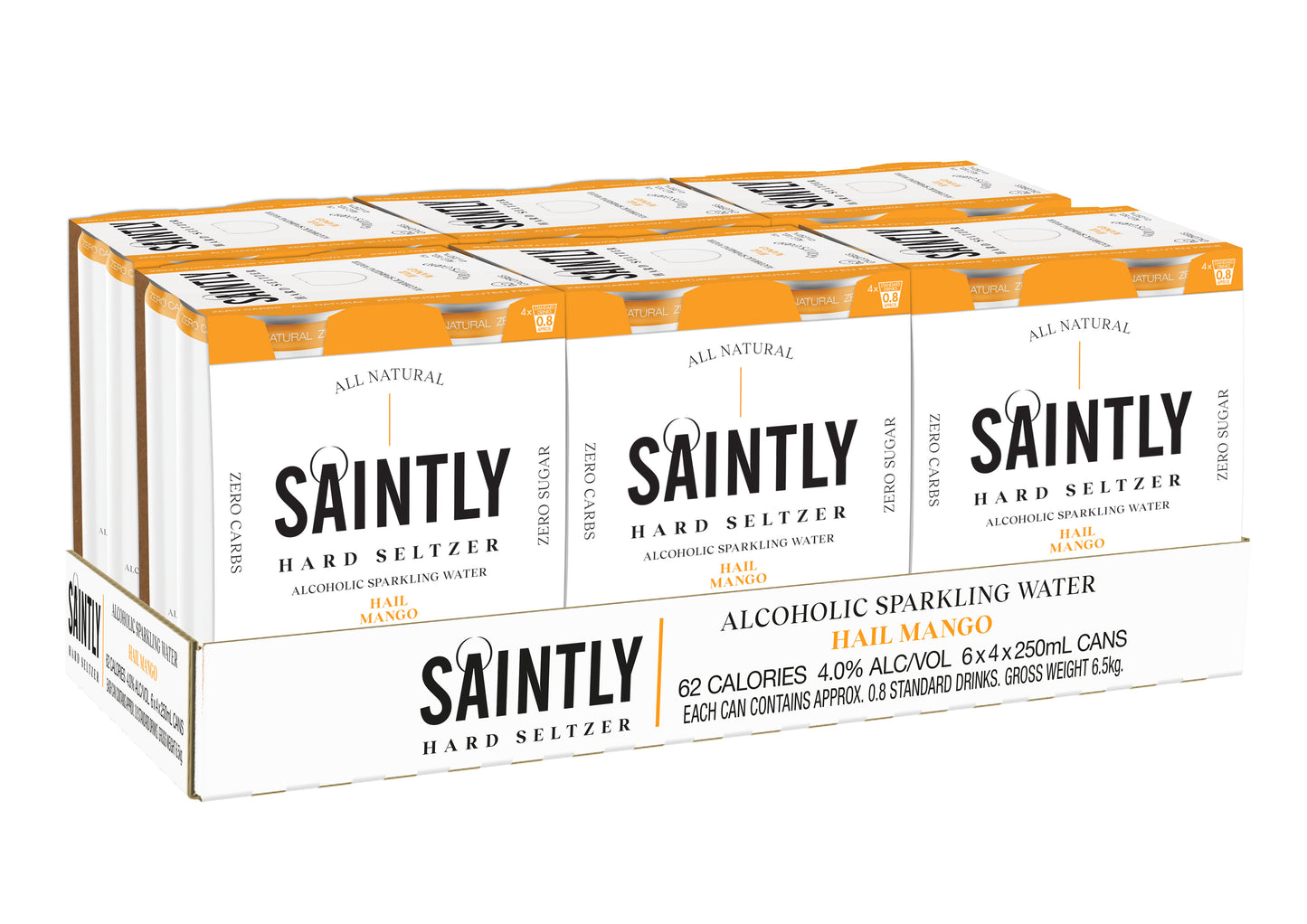 Saintly Seltzer Hail Mango Case | Harris Farm Online