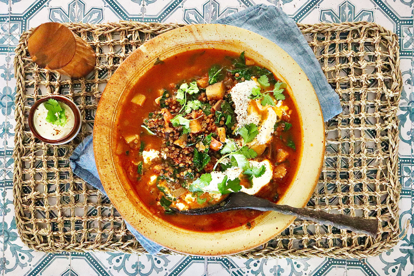 Spanish Tomato, Eggplant and Lentil Soup | Harris Farm Online