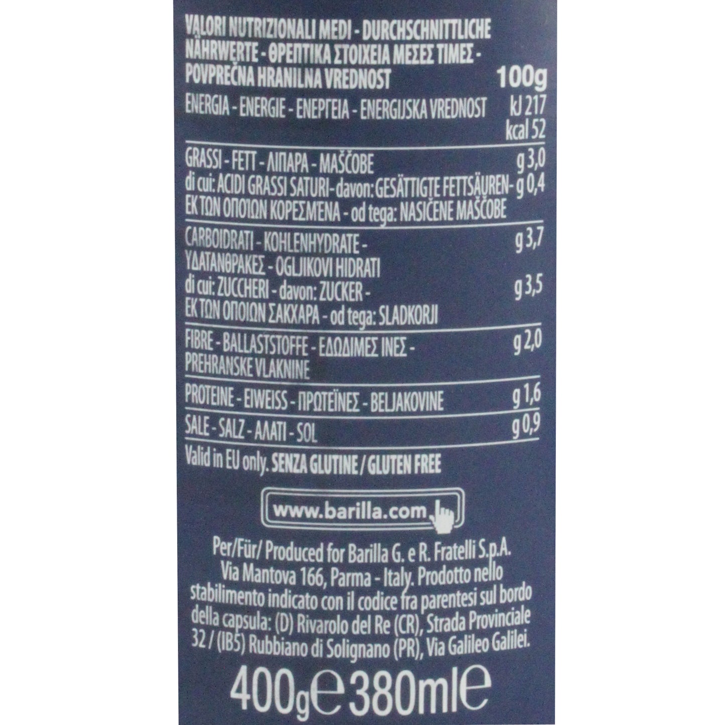Barilla - Pasta Sauce - Puttanesca (400g)