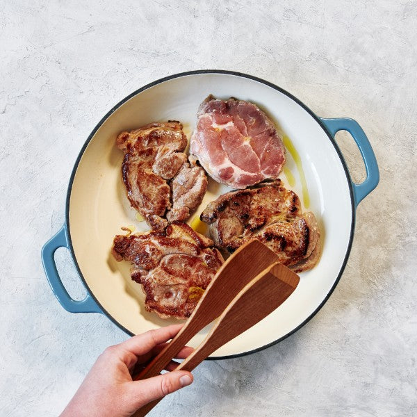 Pork Scotch Steak - with Parsnip Potato Mash & Broccoli