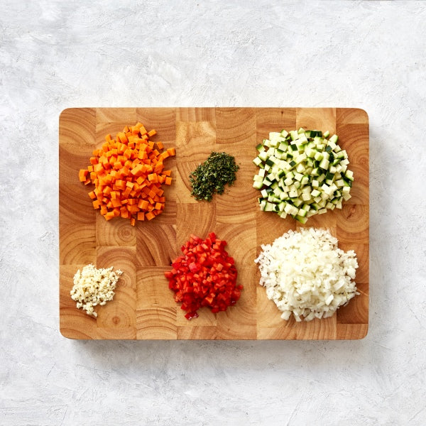 Spaghetti Bolognese with Vegies and Basil Pesto