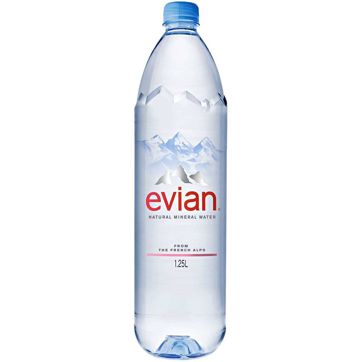 Evian Natural Mineral Water 6 x 1.25L