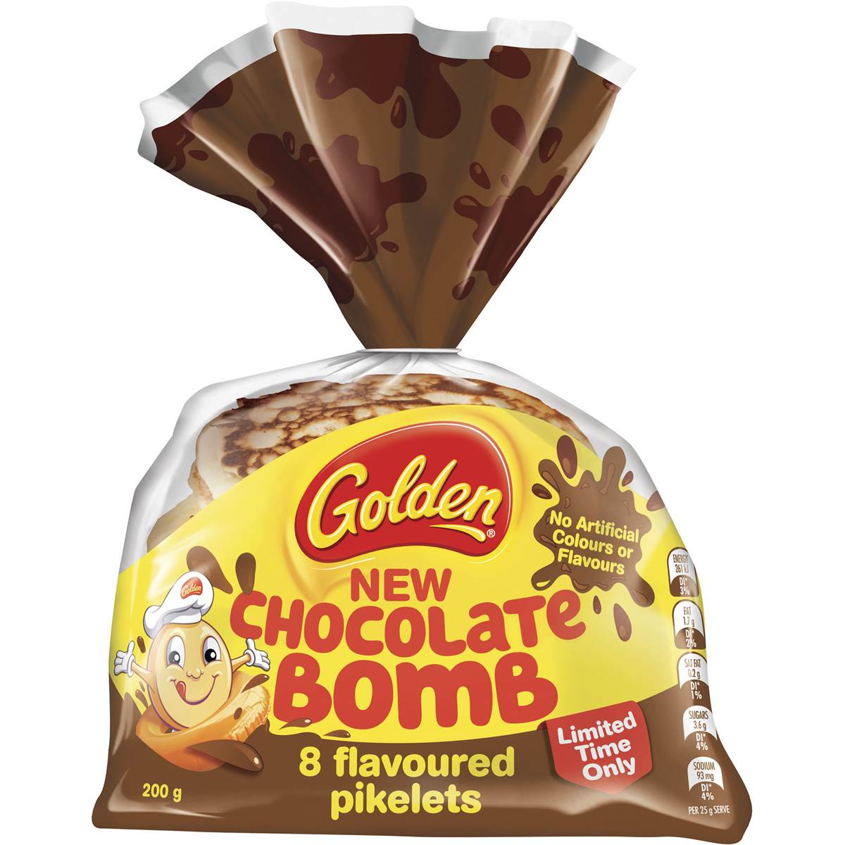 Golden Bakery Chocolate Pikelets 200g