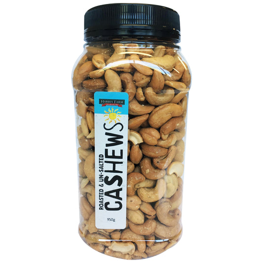 Harris Farm Cashews Roasted and Unsalted 950g