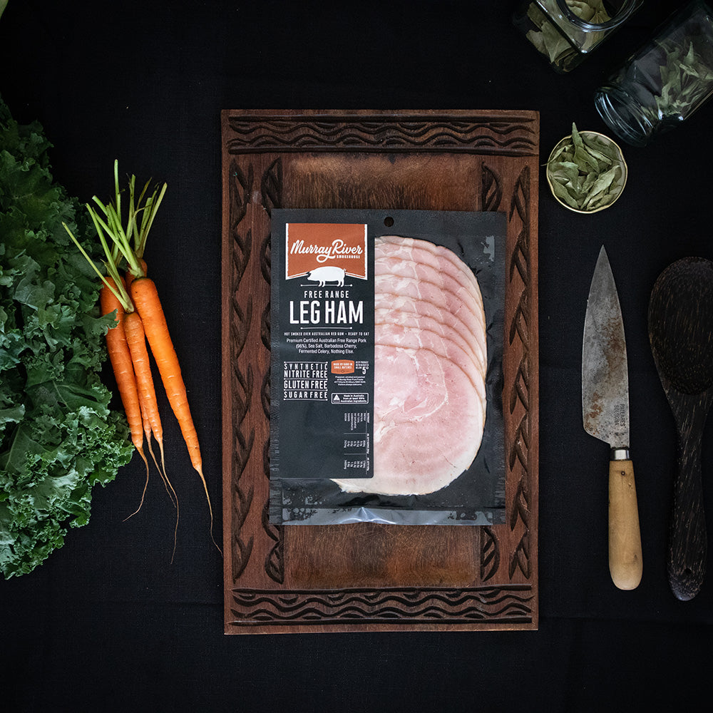 Murray River Smokehouse Smoked Free Range Leg Ham Sliced | Harris Farm Online