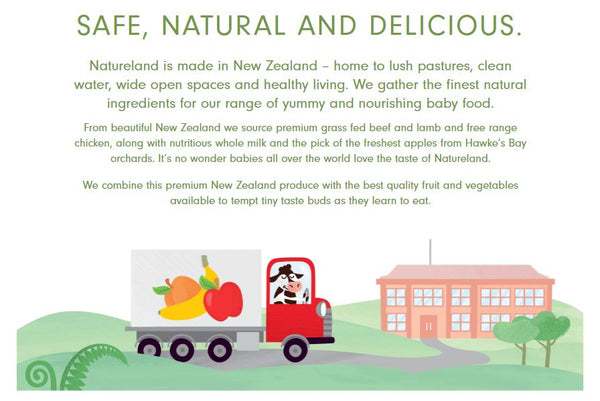 NZ Natureland Banana Custard 6+ Months 120g