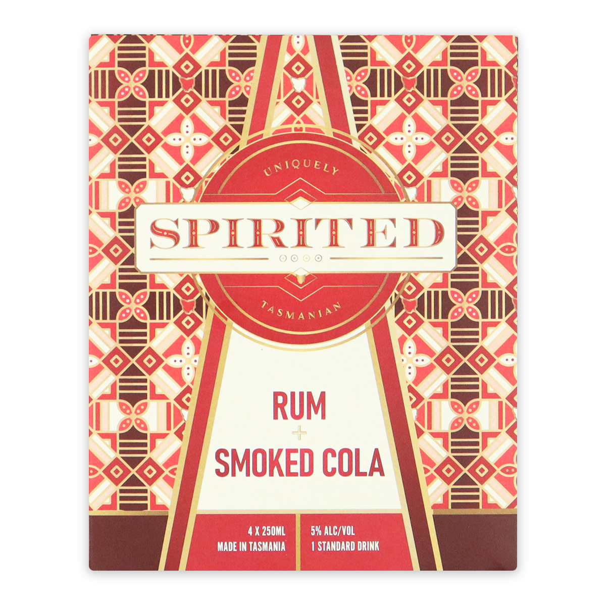 Spirited Sparkling Rum and Smoked Cola Can 4 x 250ml