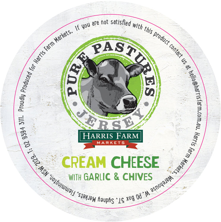 Pure Pastures - Cream Cheese - Garlic & Chive Tub (200g)