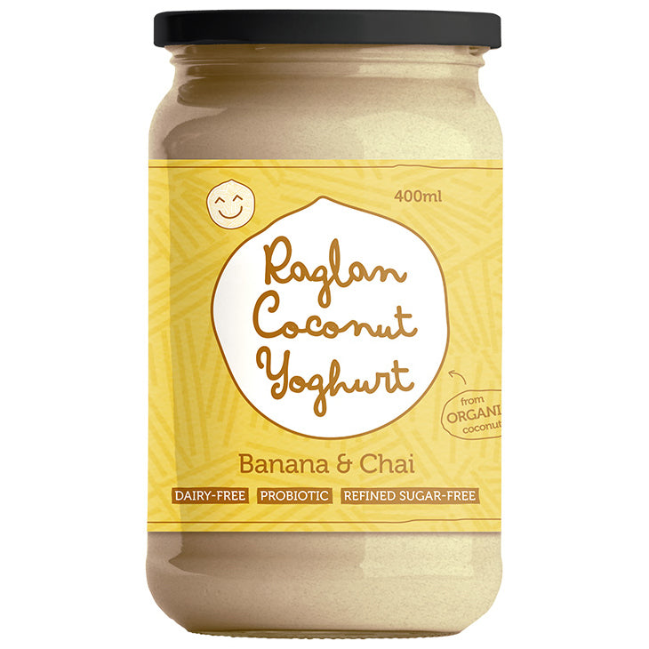 Raglan - Probiotic Coconut Yoghurt - Greek Style - Banana & Chai (400mL)