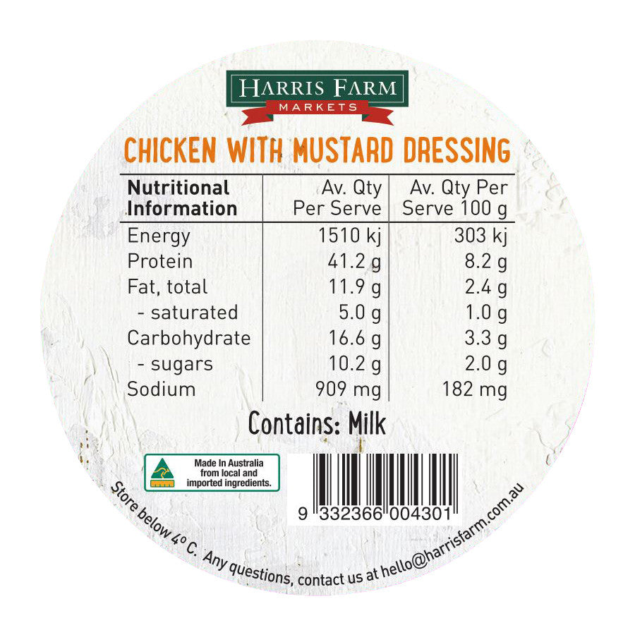 Harris Farm - Salad2Go - Chicken Mustard Dressing (300g Jar)