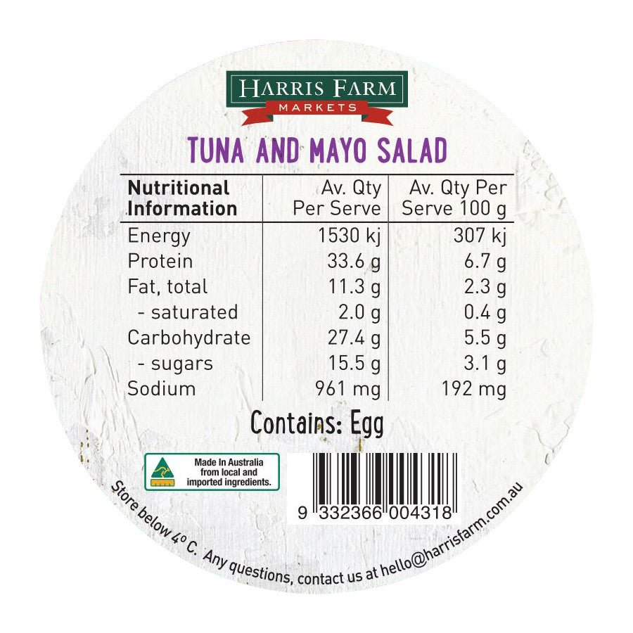 Harris Farm - Salad2Go - Tuna Mayo (300g Jar)