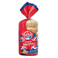 Tip Top English Muffins Original x6 400g