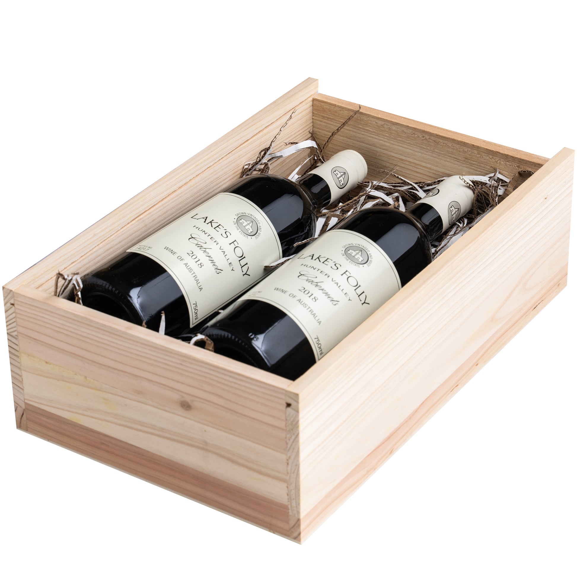 Double Wooden Wine Box | Harris Farm Online