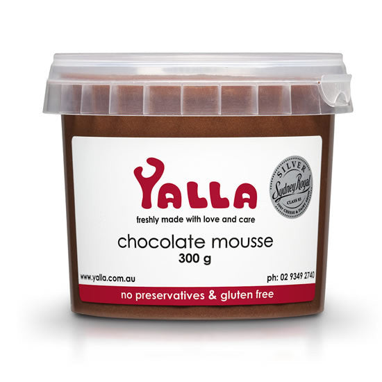 Yalla Chocolate Mousse 300g , Frdg3-Dessert - HFM, Harris Farm Markets
