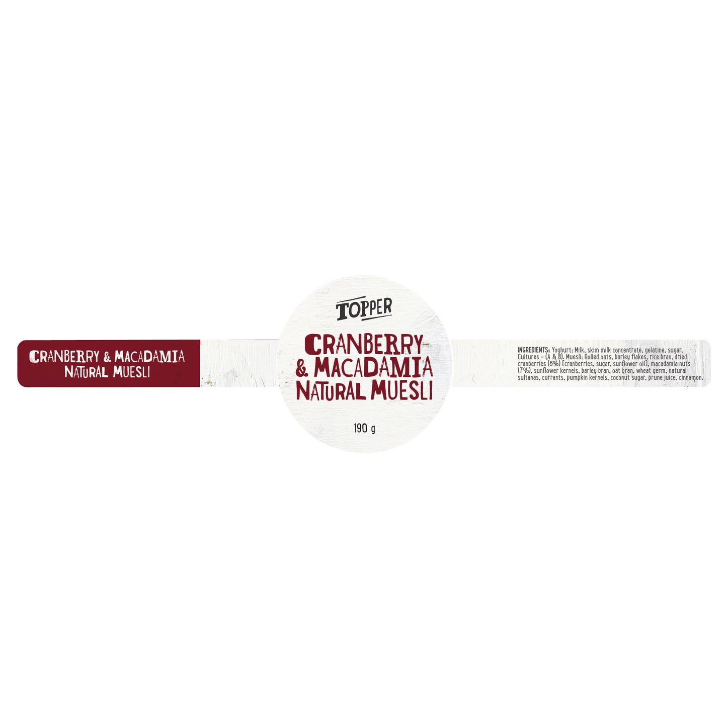 Harris Farm - Yoghurt Topper - Cran/Maca Toasted Muesli (190g)