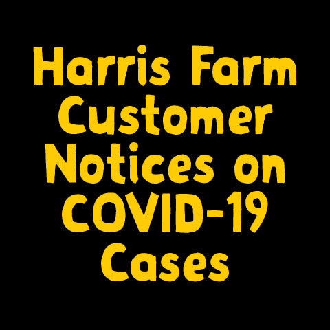 Harris Farm Customer Notices on COVID-19 Cases