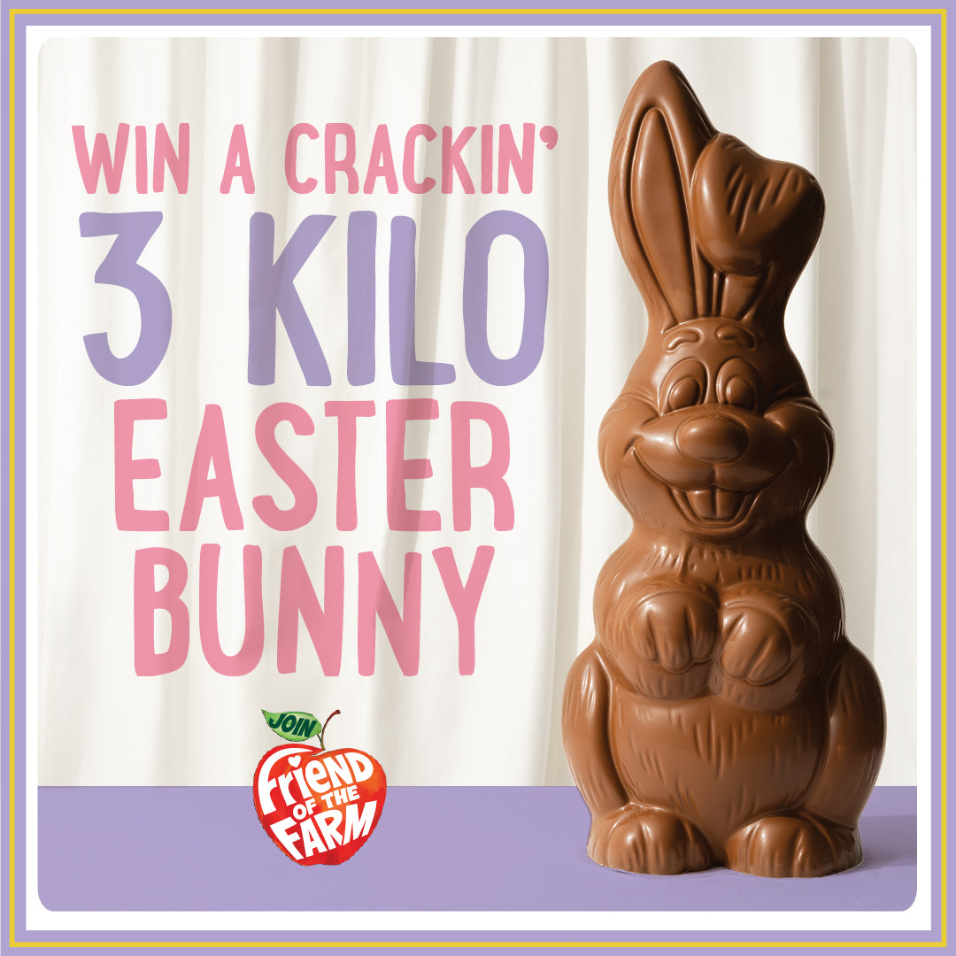 Join Friend of the Farm and go into the running to win a 3 Kilo Easter Bunny!*