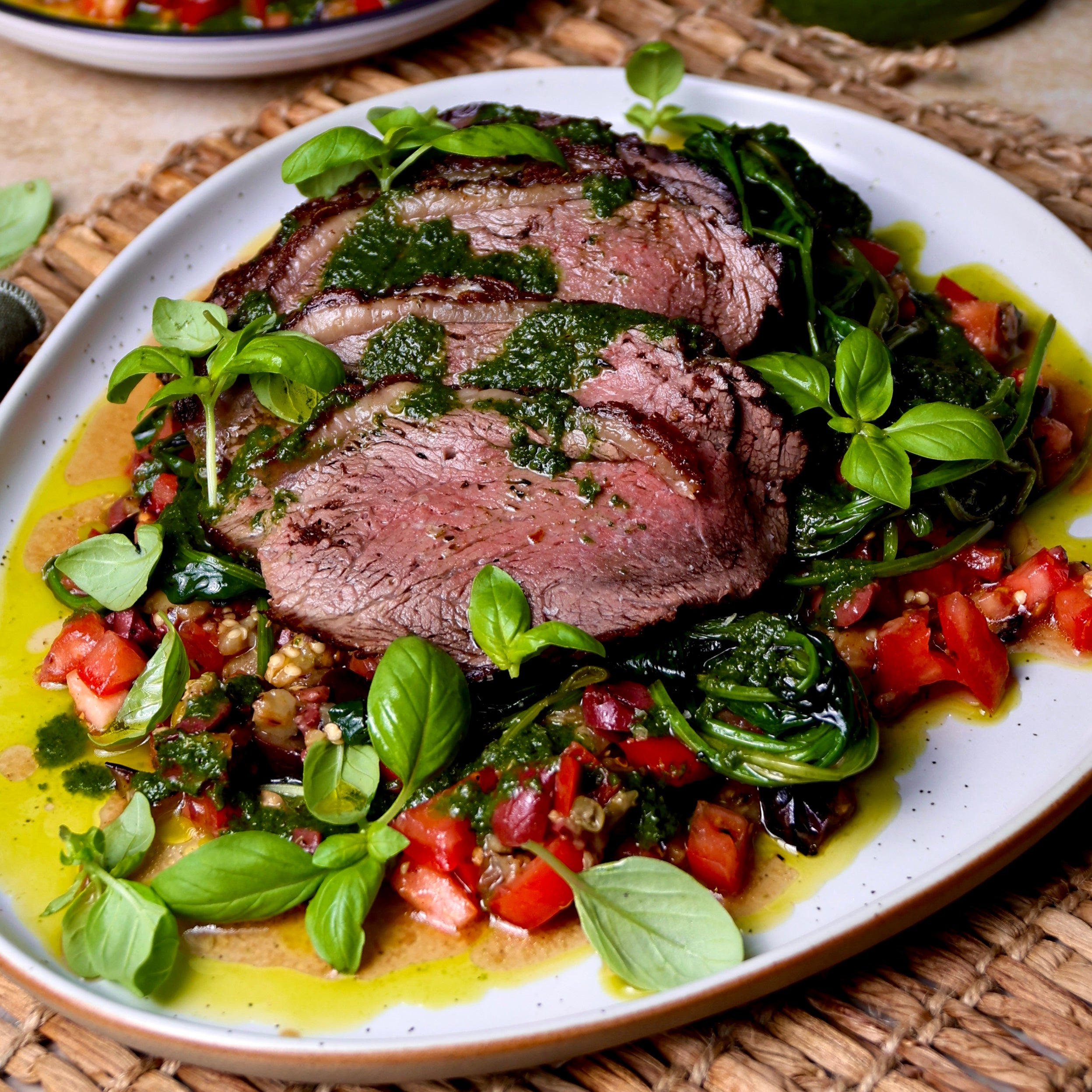Beef Rump Market Roasted Beef Rump with Caponata – Harris Farm Markets