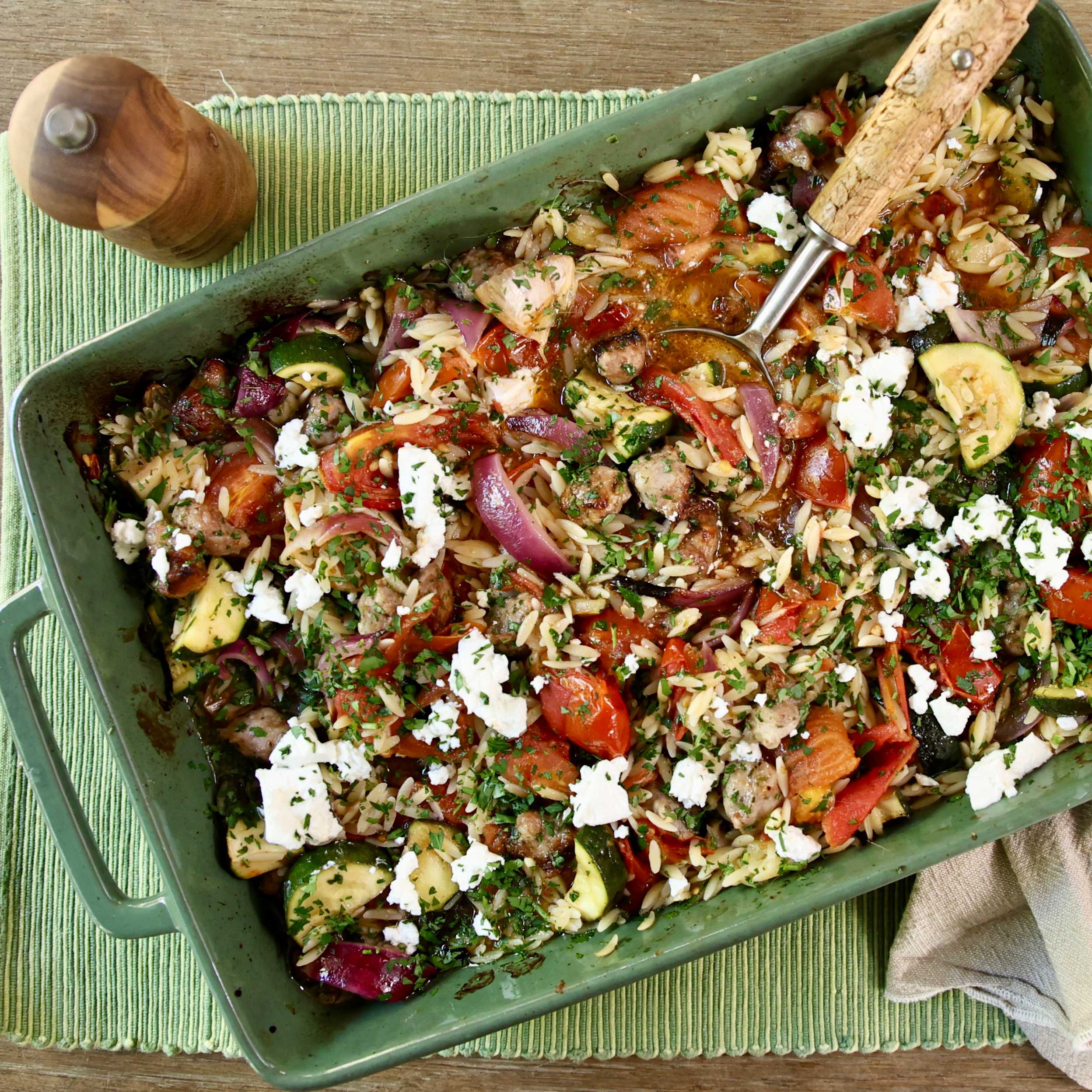 Italian Sausage and Roasted Vegetable Risoni – Harris Farm Markets