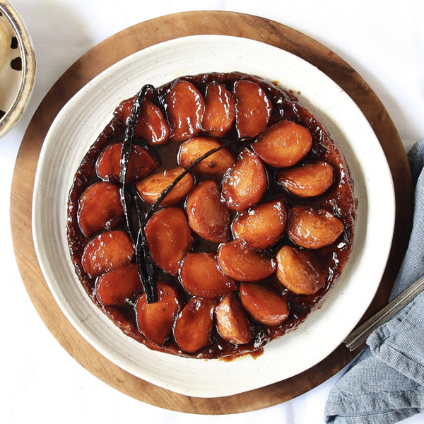 Fuyu Tarte Tatin with Macadamia Praline Ice Cream