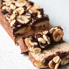 Chocolate and Peanut Butter Gluten Free Banana Bread