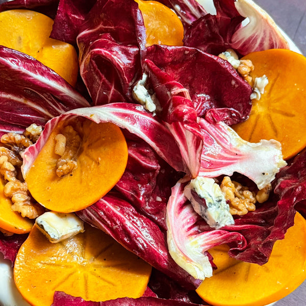 Fuyu Persimmon and Radicchio Salad