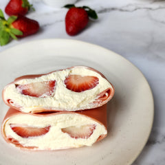 Jumbo Strawberry Pancakes (Yum Cha Style)