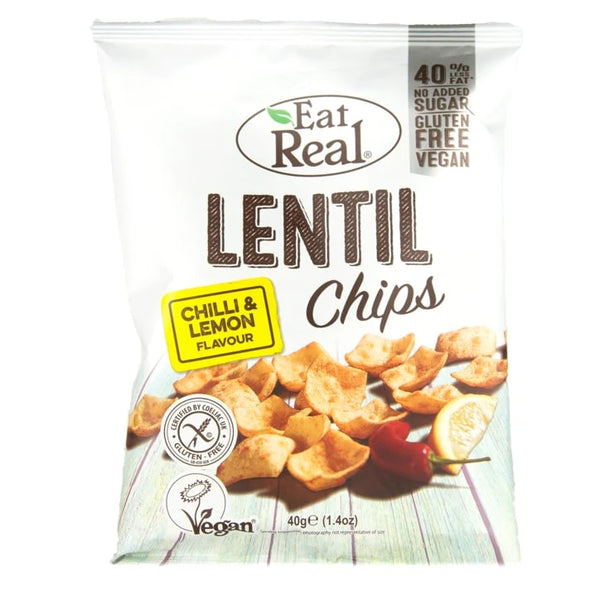 Eat Real Lentil Chips Chilly Lemon 113g