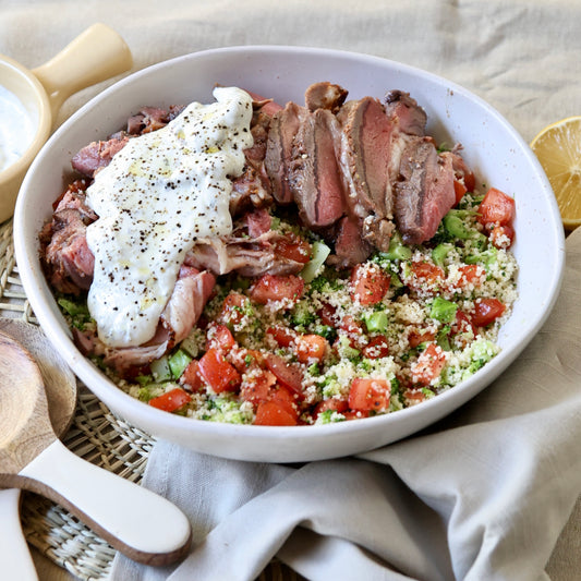 Roasted Lamb Shoulder with Couscous Salad