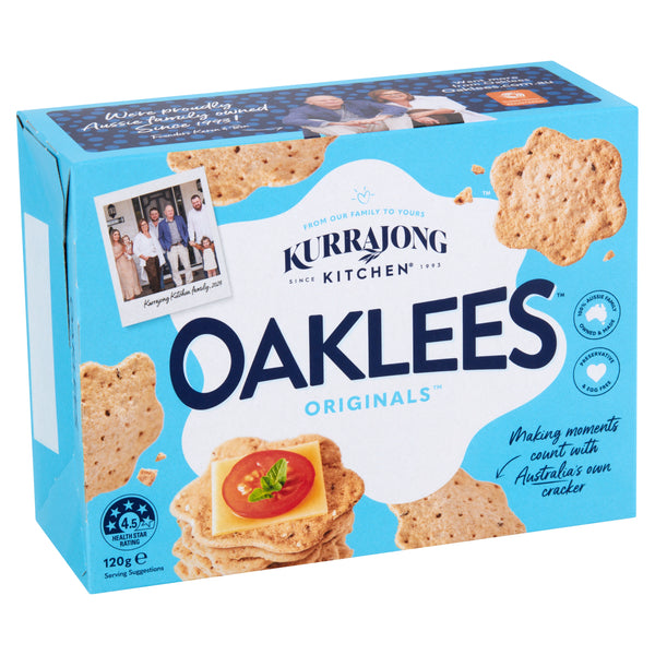 Kurrajong Kitchen Oaklees Crackers 120g