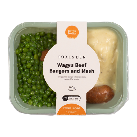Foxes Den Wagyu Beef Bangers and Mash 400g